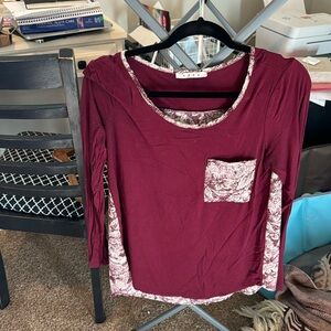Maroon blouse